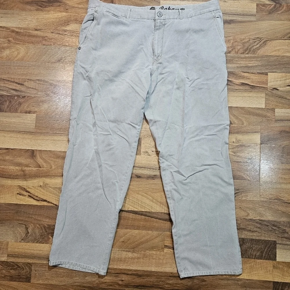 Tommy Bahama Jeans Mens 38x32 Gray Silk Cotton Blend Straight Leg Stretch Pant